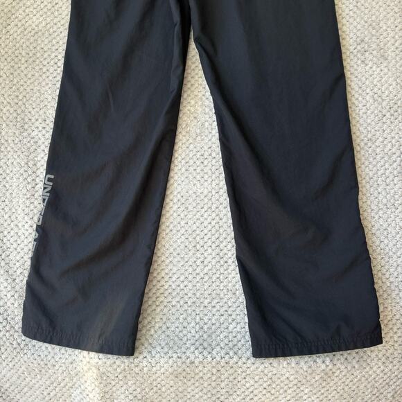 Under Armour Heat Gear Pants Women S Black Wide Leg Track Zip Boot Lined Pockets - Picture 9 of 14